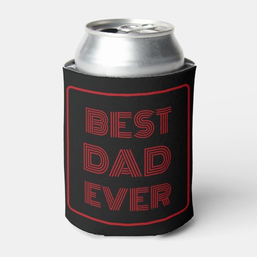 Best Dad Ever custom script Blikjeskoeler (Blikje Voorkant)