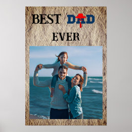Best dad ever cut poster