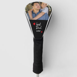 Best Dad Ever Cute Photo Personated Golfheadcover