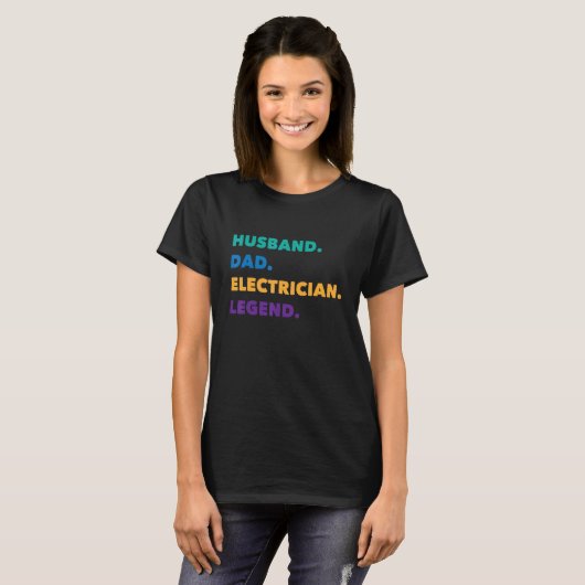 Best Dad Ever Electrician Electrical Engineer Fath T-shirt (Voorkant volledig)