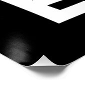 Best Dad Ever Exclamation Black/White Vaderdag Perfect Poster (Hoek)