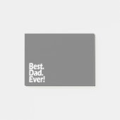 Best Dad Ever Exclamation Black/White Vaderdag Post-it® Notes (Voorkant)