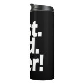 Best Dad Ever Exclamation Black/White Vaderdag Thermosbeker (Geroteerd rechts)