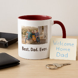 Best Dad Ever family leuke foto Mok