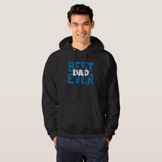 Best Dad Ever Father Hoodie (Voorkant volledig)