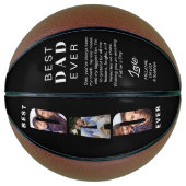 Best Dad Ever Father’s Day Photo Collage Gift Basketbal (Voorkant)