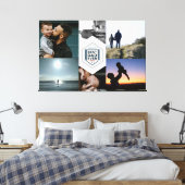 Best Dad Ever Fatherhood Typography Design Canvas Afdruk (Insitu (Slaapkamer))
