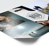 Best Dad Ever Fatherhood Typography Design Foto Afdruk (Hoek)