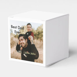 Best dad ever father's dad gift photo name simple  bedankdoosjes