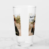 Best dad ever father's dad gift photo name simple  glas (Links)