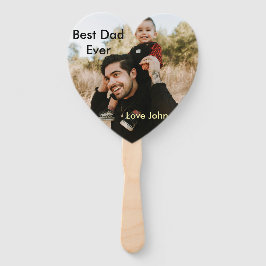 Best dad ever father's dad gift photo name simple  handwaaier