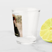 Best dad ever father's dad gift photo name simple  shot glas (Rechts)