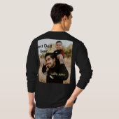 Best dad ever father's dad gift photo name simple  t-shirt (Achterkant volledig)