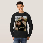Best dad ever father's dad gift photo name simple  t-shirt (Voorkant volledig)