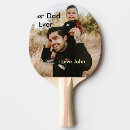 Best dad ever father's dad gift photo name simple  tafeltennisbatje