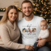 Best dad ever| Father's Day Dad Cut out 3 Photos T-shirt