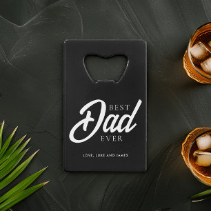 "Best Dad Ever" Foto op maat Creditkaart Flessenopener