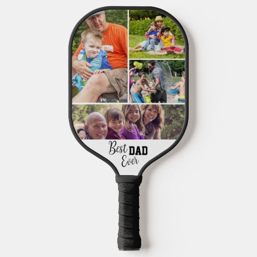 Best DAD ever Foto sjabloon Pickleball Paddle (Voorkant)