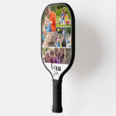 Best DAD ever Foto sjabloon Pickleball Paddle (Links)