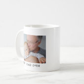 Best Dad Ever Full Photo Personalized Coffee Mug Koffiemok (Voorkant links)