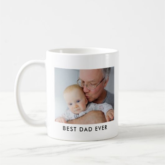 Best Dad Ever Full Photo Personalized Coffee Mug Koffiemok (Links)