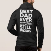 Best Dad Ever Funny Gift for Father's Day Hoodie (Achterkant)