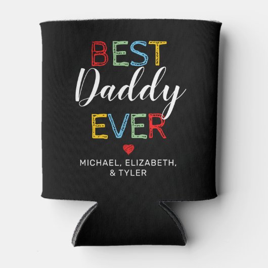 Best Dad Ever Gift 4 Foto Blikjeskoeler (Voorkant)