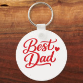 Best Dad Ever Gift Tee Sleutelhanger (Voorkant)