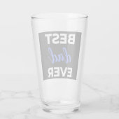 Best Dad Ever Glas (Achterkant)