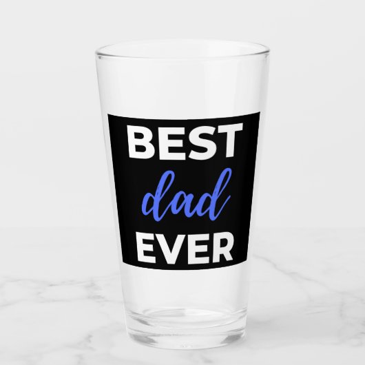 Best Dad Ever Glas (Voorkant)