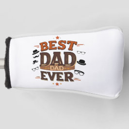Best Dad Ever Golf Putter Hoesje – gepersonaliseer Golfheadcover