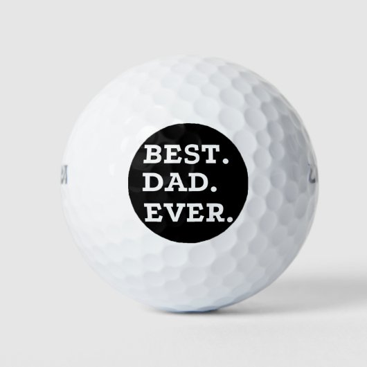 Best Dad Ever Golfballen (Voorkant)