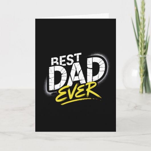 Best Dad Ever Graffiti Art Kaart (Voorkant)