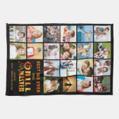 BEST DAD EVER GRILL MASTER 20 Fotocollage Namen Theedoek (Horizontaal)