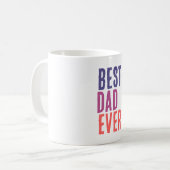 Best Dad Ever Minimalist Cool Professional Koffiemok (Voorkant links)