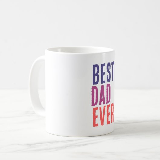 Best Dad Ever Minimalist Cool Professional Koffiemok (Voorkant links)