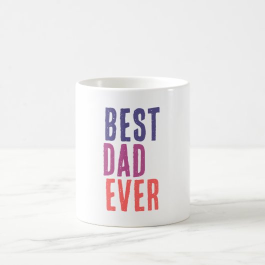 Best Dad Ever Minimalist Cool Professional Koffiemok (Center)