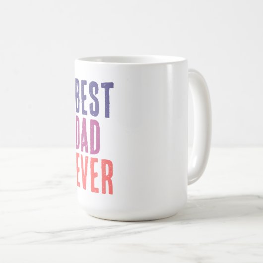 Best Dad Ever Minimalist Cool Professional Koffiemok (Voorkant rechts)