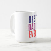 Best Dad Ever Minimalist Cool Professional Koffiemok (Voorkant links)