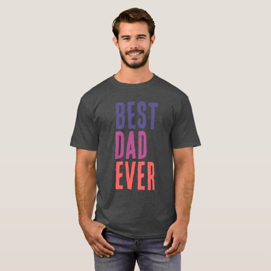 Best Dad Ever Minimalist Cool Professional T-shirt (Voorkant volledig)