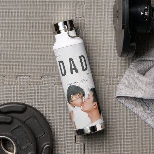 Best Dad Ever Minimalist Photo Father's Day Waterfles