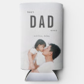 Best Dad Ever minimalist Photo Vaderdag Cooler (Voorkant)