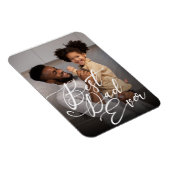 Best Dad Ever minimalist Photo Vaderdag Magneet (Rechterzijde)