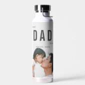 Best Dad Ever minimalist Photo Vaderdag Waterfles (Links)