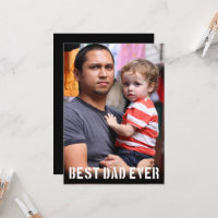 Best Dad Ever minimalist Vaderdag Foto
