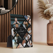 Best Dad Ever Modern Photo Collage Gift Keepsake Fotoplaat