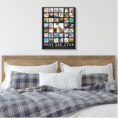 BEST DAD EVER Modern Photo Collage Name Canvas Afdruk (Insitu (Slaapkamer))