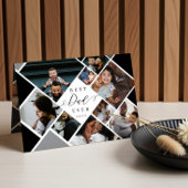 Best Dad Ever Modern Photo Collage Personalized Kaart