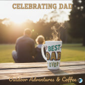 Best Dad Ever Modern Photo Vaderdag Latte Mok