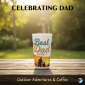 Best Dad Ever Modern Photo Vaderdag Latte Mok